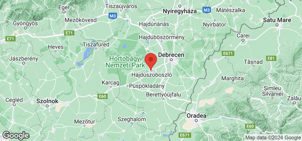 Map Hajduszoboszlo